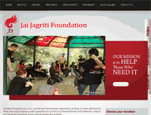 Tablet Screenshot of jaijagritifoundation.org